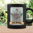 The Reader Tarot Card Skeleton With Book Lover Bookworm Graphic Print Coffee Mug Gifts ideas