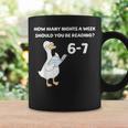 Reading 6-7 Silly Goose Read Books Bookish Bookworm Graphic Print Coffee Mug Gifts ideas
