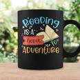 Reading Adventure Librarian Bookworm Book Lover Graphic Print Coffee Mug Gifts ideas