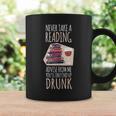Never Take A Reading Advise For Books & Wine Lover Bookworm Graphic Print Coffee Mug Gifts ideas