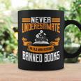 Reading Banned Books Old Man Saying Reader Book Bans Men Graphic Print Coffee Mug Gifts ideas