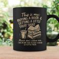 Reading Bookish Book Club Caffeinated Books & Coffee Lover Graphic Print Coffee Mug Gifts ideas