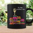 Reading Books Librarian Reader Nerd It's Fine Teacher School Graphic Print Coffee Mug Gifts ideas