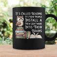 Reading Books Stimulates The Imagination Software For Brains Graphic Print Coffee Mug Gifts ideas