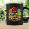 Reading Crew Teacher Literacy Classroom Book Graphic Print Coffee Mug Gifts ideas