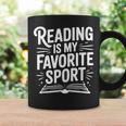 Reading Is My Favorite Sport Book Lover Graphic Print Coffee Mug Gifts ideas