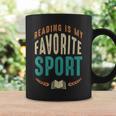 Reading Is My Favorite Sport Book Lover Reading Teacher For Men Women Kids Graphic Print Coffee Mug Gifts ideas