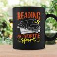 Reading Is My Favorite Sport Bookworm Book Reading Graphic Print Coffee Mug Gifts ideas