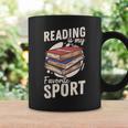 Reading Is My Favorite Sport Reader Books Novel Lecture Graphic Print Coffee Mug Gifts ideas