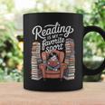 Reading Is My Favorite Sport Retro Book Lover Girl Library Graphic Print Coffee Mug Gifts ideas