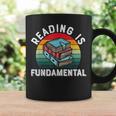 Reading Is Fundamental Book Readers Apparel For Women Men Graphic Print Coffee Mug Gifts ideas