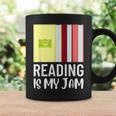 Reading Is My Jam Quote Teachers And Books Lovers For Men Women Kids Graphic Print Coffee Mug Gifts ideas