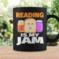 READING IS MY JAM Shirt I Love To Read Books Graphic Print Coffee Mug Gifts ideas