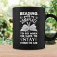 Reading Library Literature Read Books Lover Reader Graphic Print Coffee Mug Gifts ideas