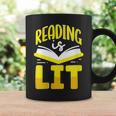 Reading Is Lit Bookworm Book Reading Graphic Print Coffee Mug Gifts ideas Reading Is Lit Bookworm Book Reading Graphic Print Coffee Mug Gifts ideas