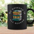 Reading Lover Book Quotes My Weekend Is All Booked Graphic Print Coffee Mug Gifts ideas