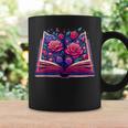 Reading Lover Librarian Book Lovers Flowers English Roses Graphic Print Coffee Mug Gifts ideas