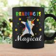 Reading Is Magical Book Lover Unicorn Student Teacher For Men Women Kids Graphic Print Coffee Mug Gifts ideas
