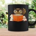 Reading Owl Art Men Women Kids Bookworm Book Lovers Graphic Print Coffee Mug Gifts ideas