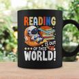 Reading Space Exploration Book Astronomy Lover Bookworm Graphic Print Coffee Mug Gifts ideas