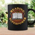 Reading Is My Superpower Book Nerd Bookworm Graphic Print Coffee Mug Gifts ideas