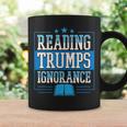 Reading Trumps Ignorance Democrat Book Reading Literary Graphic Print Coffee Mug Gifts ideas