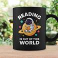 Reading Is Out Of This World Astronaut Book Lover Graphic Print Coffee Mug Gifts ideas