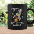 Reading Is Out Of This World Book Rocket Space Teacher Graphic Print Coffee Mug Gifts ideas