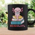Readolotl Cute Read Axolotl Book Lover Librarian Bookworm Graphic Print Coffee Mug Gifts ideas