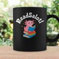 Readsalotl Axolotl Reading a Book Bookworm Graphic Print Coffee Mug Gifts ideas