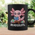 Readsolotl Axolotl Read Books Reading Book Lover Kids Graphic Print Coffee Mug Gifts ideas