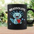 Readsolotl Cute Axolotl Read Book Ambystoma Mexicanum Kids Graphic Print Coffee Mug Gifts ideas