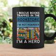 I Rescue Books And Trapped In The Bookstore Retro Bookreader Graphic Print Coffee Mug Gifts ideas