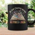 Retired 2026 A New Chapter Begins Floral Book Retirement Graphic Print Coffee Mug Gifts ideas
