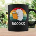 Retro Book Ghost Reading Halloween Teacher Men Women Graphic Print Coffee Mug Gifts ideas