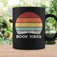 Retro Book Vibes Rainbow For Reading Lovers Vintage Graphic Print Coffee Mug Gifts ideas