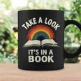 Retro Rainbow Take A Look It's In A Book Reading Graphic Print Coffee Mug Gifts ideas Retro Rainbow Take A Look It's In A Book Reading Graphic Print Coffee Mug Gifts ideas