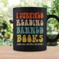 Retro I Survived Reading Banned Books And Got Smarter Graphic Print Coffee Mug Gifts ideas