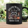 Salem Witch Book Club Raccoon Halloween Graphic Print Coffee Mug Gifts ideas