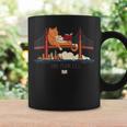 San Francisco Big Cat Reading Book Golden Gate Bridge Graphic Print Coffee Mug Gifts ideas San Francisco Big Cat Reading Book Golden Gate Bridge Graphic Print Coffee Mug Gifts ideas