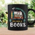 Saying About Books Easily Distracted By Cats And Books Graphic Print Coffee Mug Gifts ideas