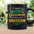 School Librarian Assistant Mask Book Reading Library Graphic Print Coffee Mug Gifts ideas