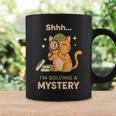 Shhh I'm Solving A Mystery Cat Detective Book Lover Graphic Print Coffee Mug Gifts ideas