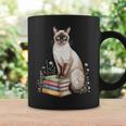 Siamese Cat Meezer Bookworm Flowers Book Reading Books Graphic Print Coffee Mug Gifts ideas