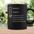 Single Taken Book Boyfriend Smut Reader Spicy Book Lover Graphic Print Coffee Mug Gifts ideas
