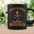 Skeleton Read Banned Books Gain Forbidden Knowledge Graphic Print Coffee Mug Gifts ideas