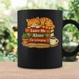 Sleeping Cat On Books Leave Me Alone I'm Recharging Graphic Print Coffee Mug Gifts ideas