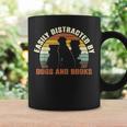 Slightly Distracted From Dogs And Books Retro Vintage Graphic Print Coffee Mug Gifts ideas