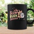 Slow Burns Survivor Book Lover Graphic Print Coffee Mug Gifts ideas
