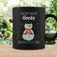 Snow Many Books Snow Little Time Christmas Bookworm Snowman Graphic Print Coffee Mug Gifts ideas Snow Many Books Snow Little Time Christmas Bookworm Snowman Graphic Print Coffee Mug Gifts ideas